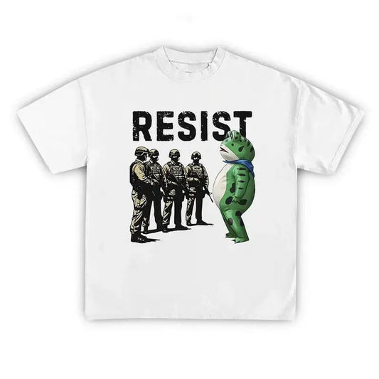 Portland Frog Resist Protest Shirt, Anti ICE Shirt, Anti Fascism Shirt, Anti Trump Shirt, Vintage Activist Shirt Ady Store