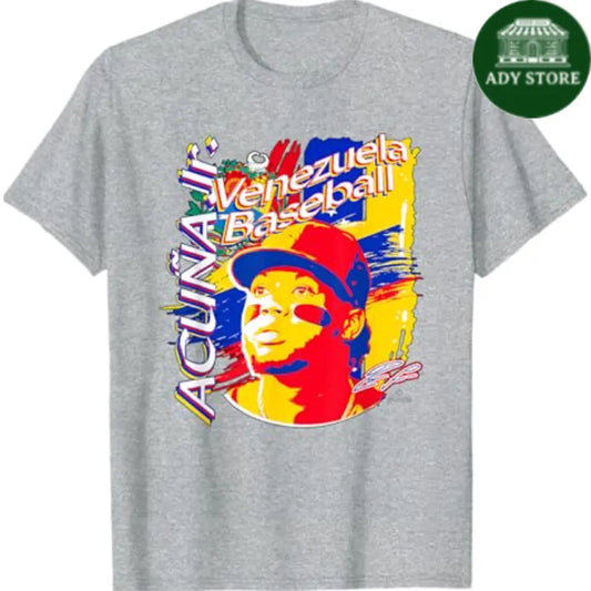 Ronald Acuna Jr. International Baseball Venezuela MLBPA T-Shirt Ady Store
