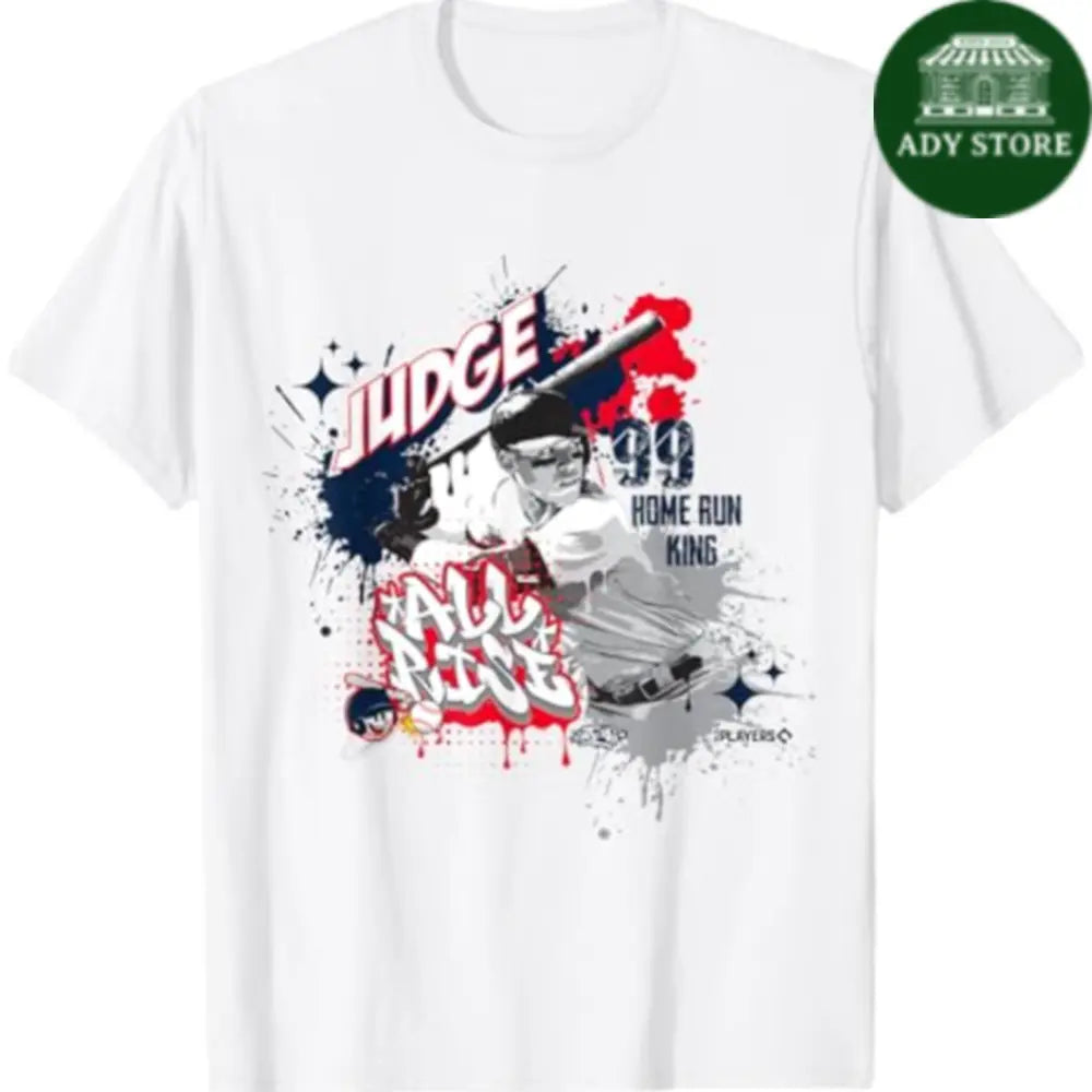 Aaron Judge New York Baseball Sket One x MLB Players T-Shirt Ady Store