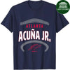 Ryno Sports Ronald Acuña Jr. Atlanta Name & Number (Front & Back) T-Shirt Ady Store