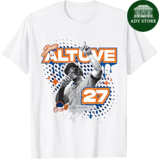 Jose Altuve Houston Baseball Sket One x MLB Players T-Shirt Ady Store