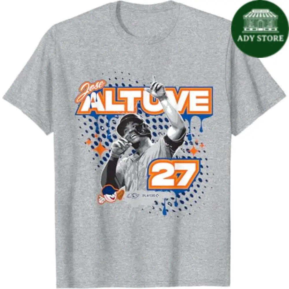 Jose Altuve Houston Baseball Sket One x MLB Players T-Shirt Ady Store