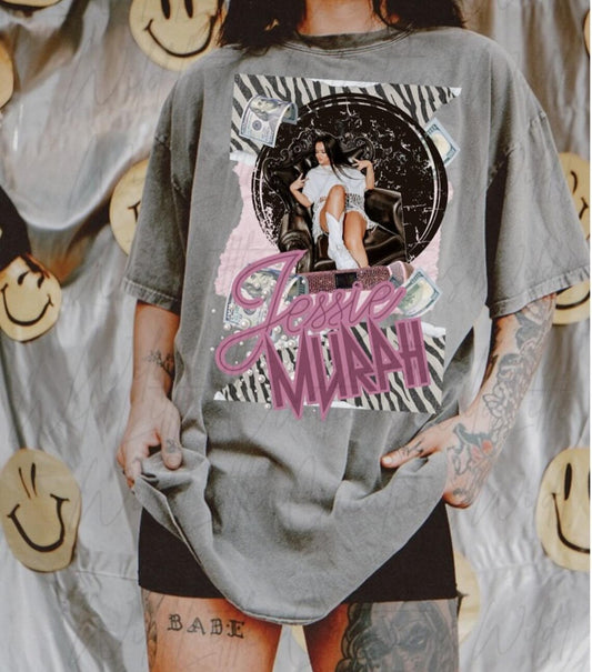 Vintage Graphic Tee Jessie Murph Blue Stripes Shirt: Alternative Country Concert Tee Ady Store