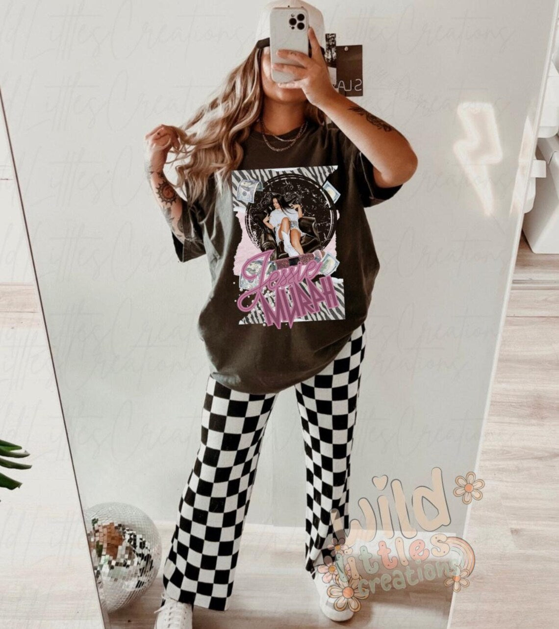 Vintage Graphic Tee Jessie Murph Blue Stripes Shirt: Alternative Country Concert Tee Ady Store