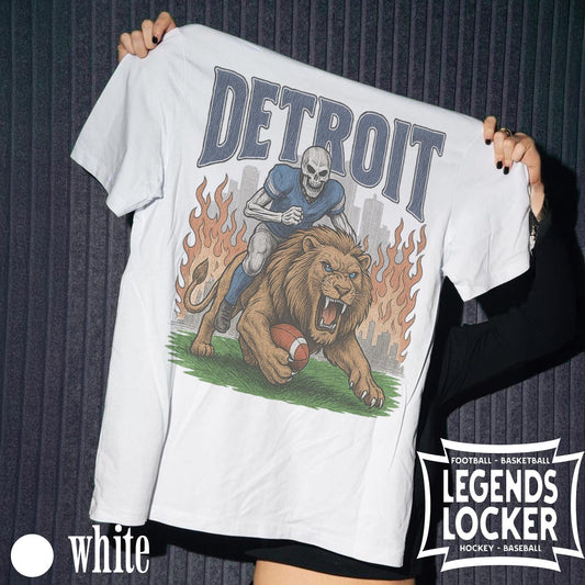 Detroit Football T-Shirt, Vintage NFL Graphic Tee, Retro Football Shirt Ady Store