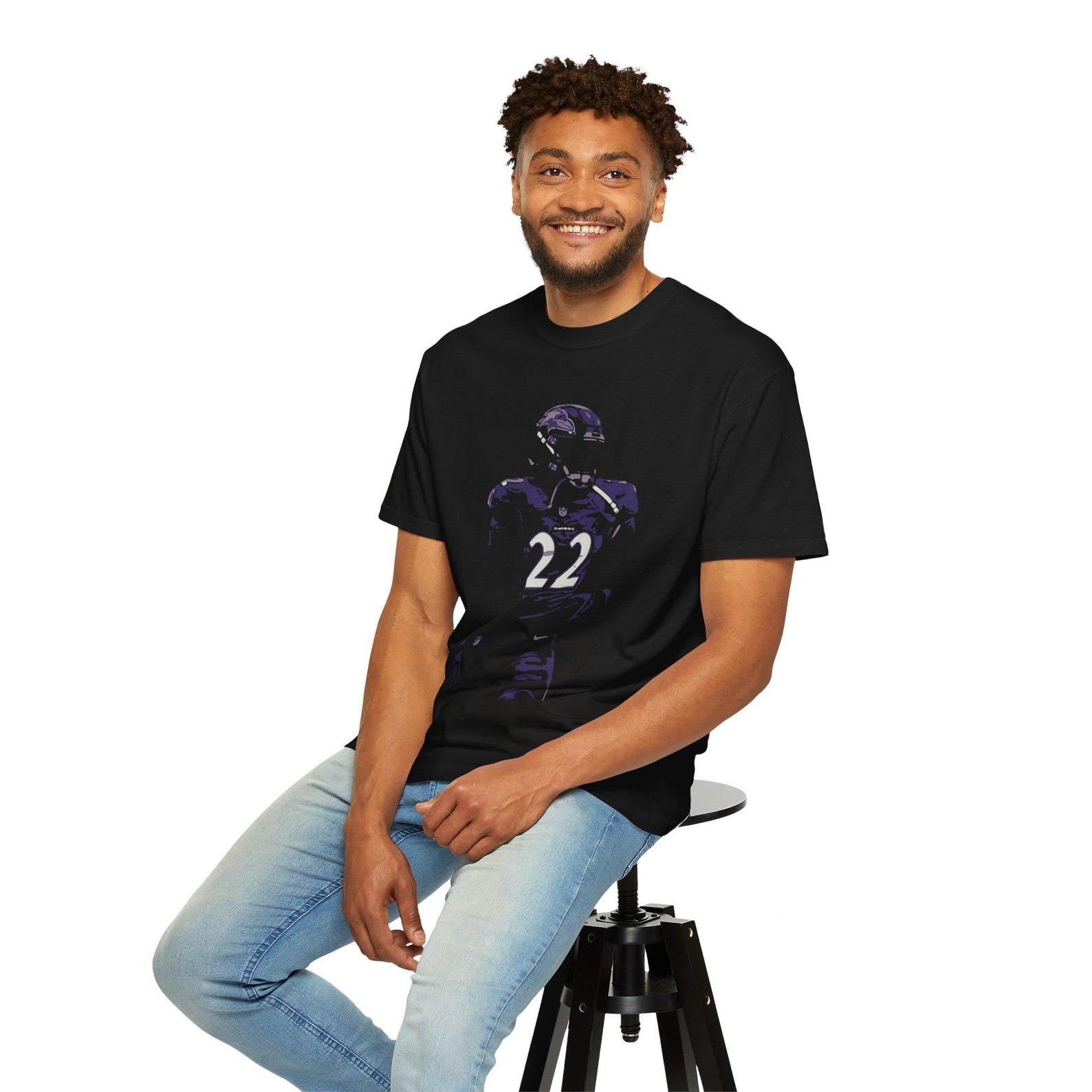 Derrick Henry Baltimore Ravens Unisex Garment-Dyed T-shirt Ady Store