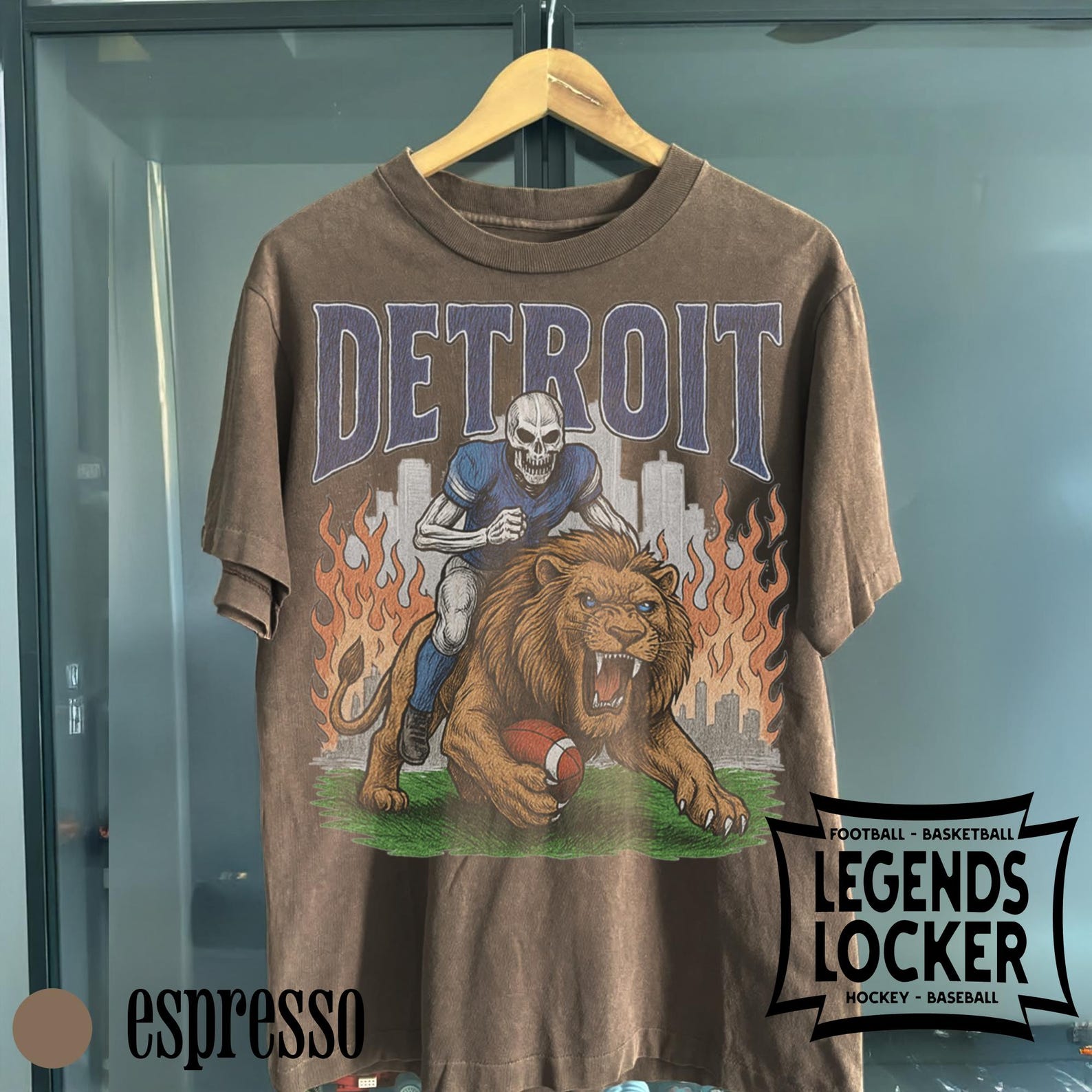 Detroit Football T-Shirt, Vintage NFL Graphic Tee, Retro Football Shirt Ady Store