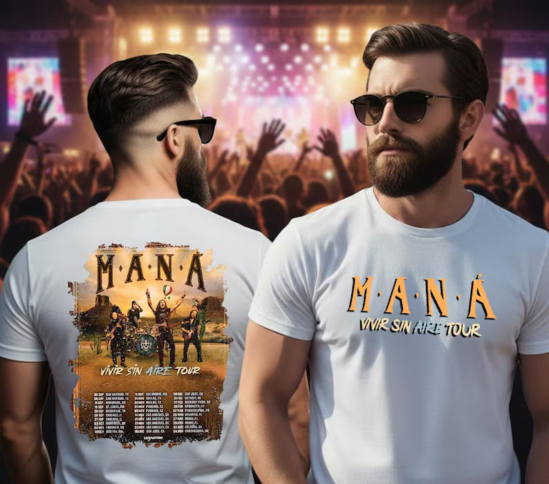 mana tour 2025 t-Shirt  t-shirt Ady Store