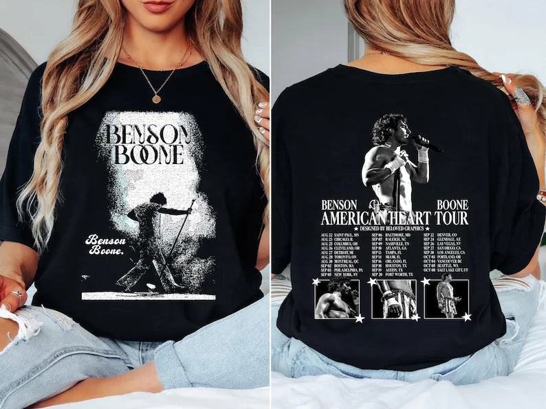 Benson Boone American Heart Tour 2025 Shirt, Singer T Shirt | Gift For Fan Ady Store