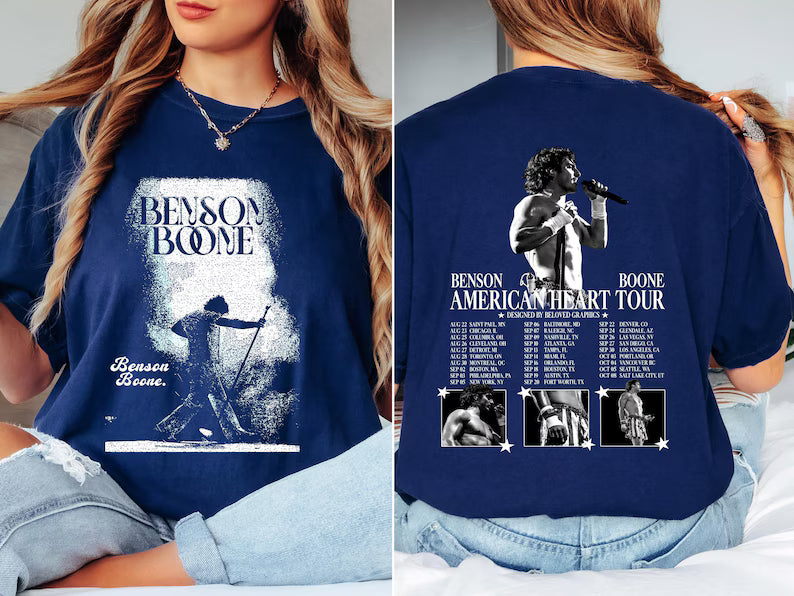 Benson Boone American Heart Tour 2025 Shirt, Singer T Shirt | Gift For Fan Ady Store