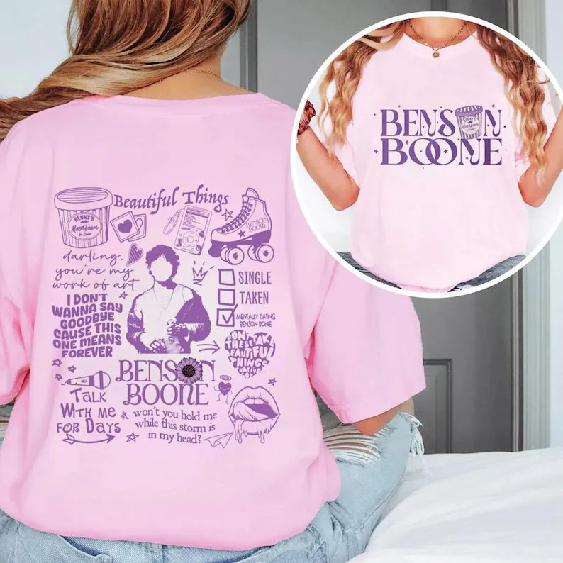 Benson Boone Moonbeam Ice Cream Shirt , America Heart Tour shirt, Tour Album 2025 Concert shirt, Mystical Magical shirt, Benson Boone tee Ady Store