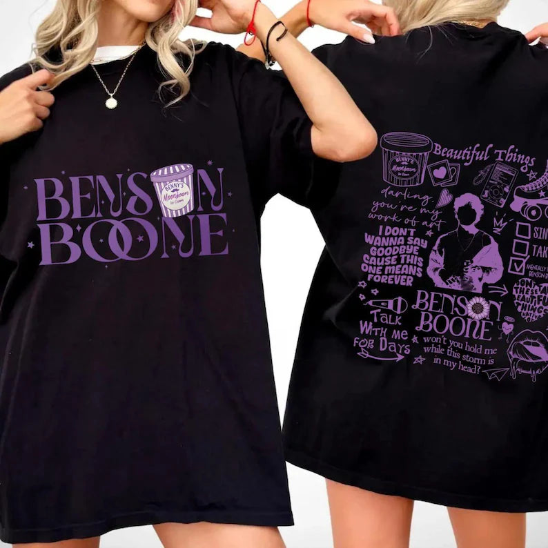Benson Boone Moonbeam Ice Cream Shirt , America Heart Tour shirt, Tour Album 2025 Concert shirt, Mystical Magical shirt, Benson Boone tee Ady Store