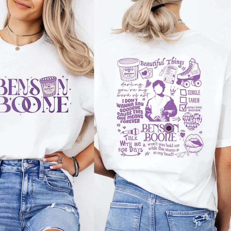 Benson Boone Moonbeam Ice Cream Shirt , America Heart Tour shirt, Tour Album 2025 Concert shirt, Mystical Magical shirt, Benson Boone tee Ady Store