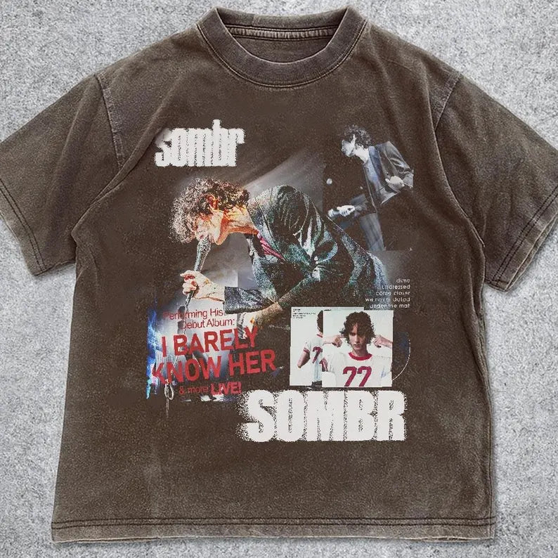 Retro 90's Sombr T-Shirt, Sombr World Tour Music Fan Bootleg Tee T-Shirt, Gift For Women And Man Ady Store