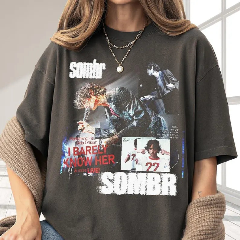 Retro 90's Sombr T-Shirt, Sombr World Tour Music Fan Bootleg Tee T-Shirt, Gift For Women And Man Ady Store