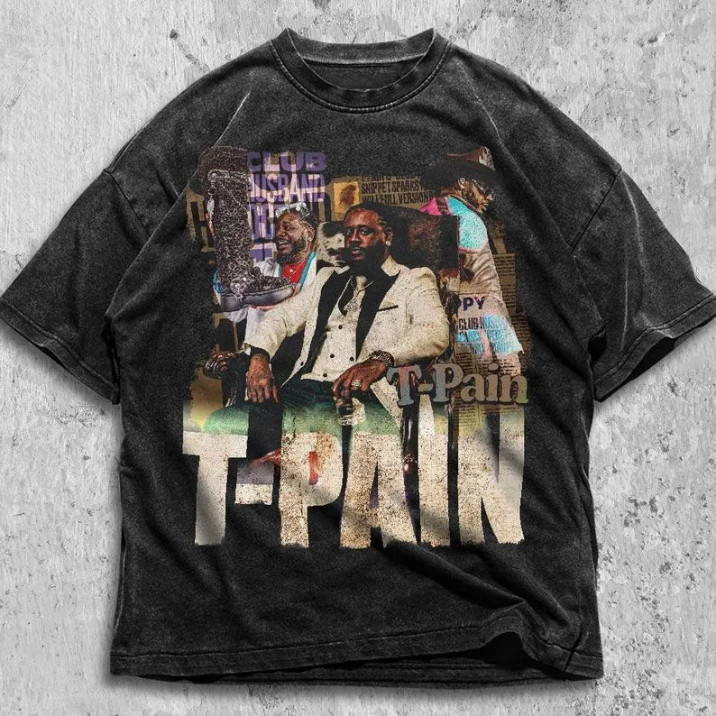 T-Pain Bootleg T-Shirt, TPain Tour TPain Tee, TPain Gift, TPain Hiphop Shirt, Tour Gift For Fan, Concert T-shirt Ady Store