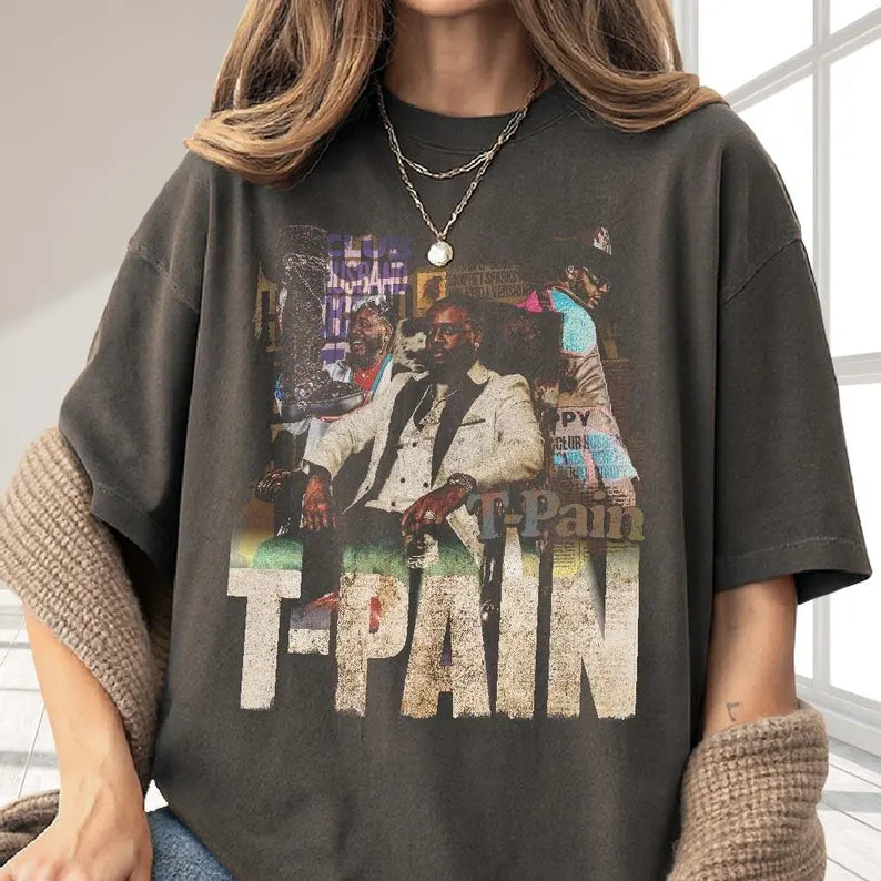 T-Pain Bootleg T-Shirt, TPain Tour TPain Tee, TPain Gift, TPain Hiphop Shirt, Tour Gift For Fan, Concert T-shirt Ady Store