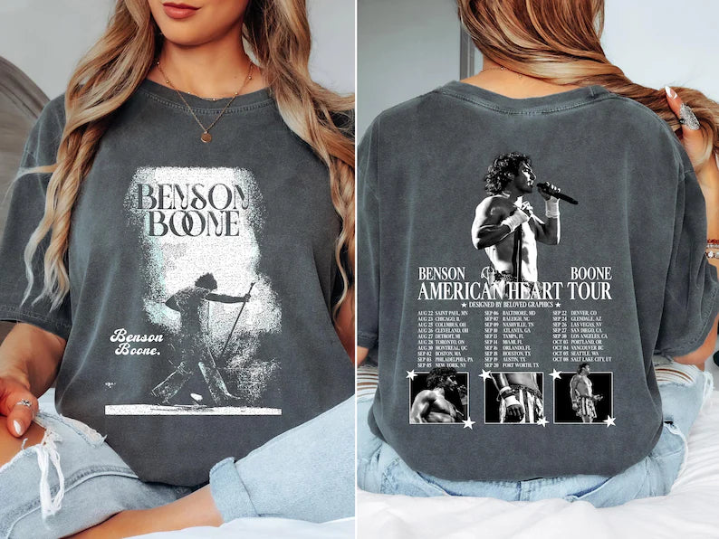 Benson Boone American Heart Tour 2025 Shirt, Singer T Shirt | Gift For Fan Ady Store