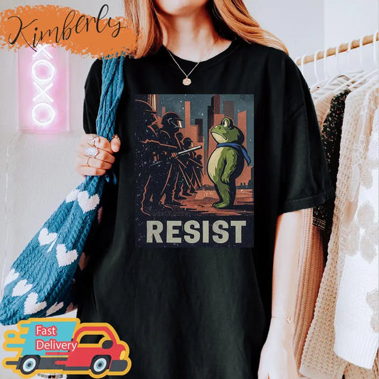 Resist Portland Frog Shirt, Portland Frog Protest Shirt, Anti ICE Shirt, Anti Fascism Shirt, Resistance Shirt, Fuck ICE Shirt, Political Tee Ady Store