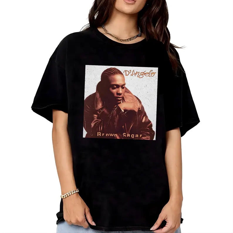 D'angelo Shirt, Brown Sugar, Vntg Rap Tee, 90s rnb 2000's music,Neo Soul, Music T-Shirt, D'angelo Memories T Shirt Ady Store