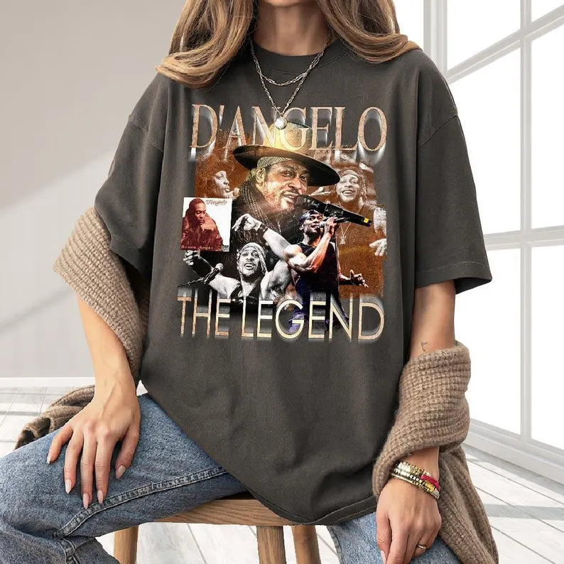 D'angelo T Shirt, Brown Sugar Tour Tee, Concert Merch, Vntg Rap Tee 90s Rnb 2000's Music, RIP Legend Music T-Shirt Ady Store