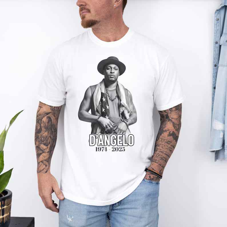 D'angelo T Shirt,Brown Sugar Tour Tee,Concert Merch,Retro Rap Tee 90s Rnb 2000's Music,RIP Legend Music T-Shirt,D'angelo Memories T Shirt Ady Store