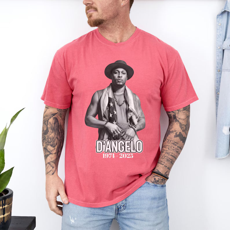 D'angelo T Shirt,Brown Sugar Tour Tee,Concert Merch,Retro Rap Tee 90s Rnb 2000's Music,RIP Legend Music T-Shirt,D'angelo Memories T Shirt Ady Store