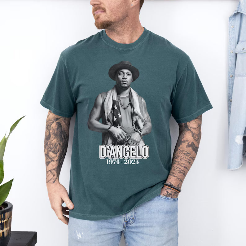 D'angelo T Shirt,Brown Sugar Tour Tee,Concert Merch,Retro Rap Tee 90s Rnb 2000's Music,RIP Legend Music T-Shirt,D'angelo Memories T Shirt Ady Store