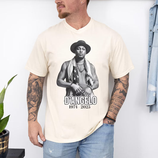 D'angelo T Shirt,Brown Sugar Tour Tee,Concert Merch,Retro Rap Tee 90s Rnb 2000's Music,RIP Legend Music T-Shirt,D'angelo Memories T Shirt Ady Store