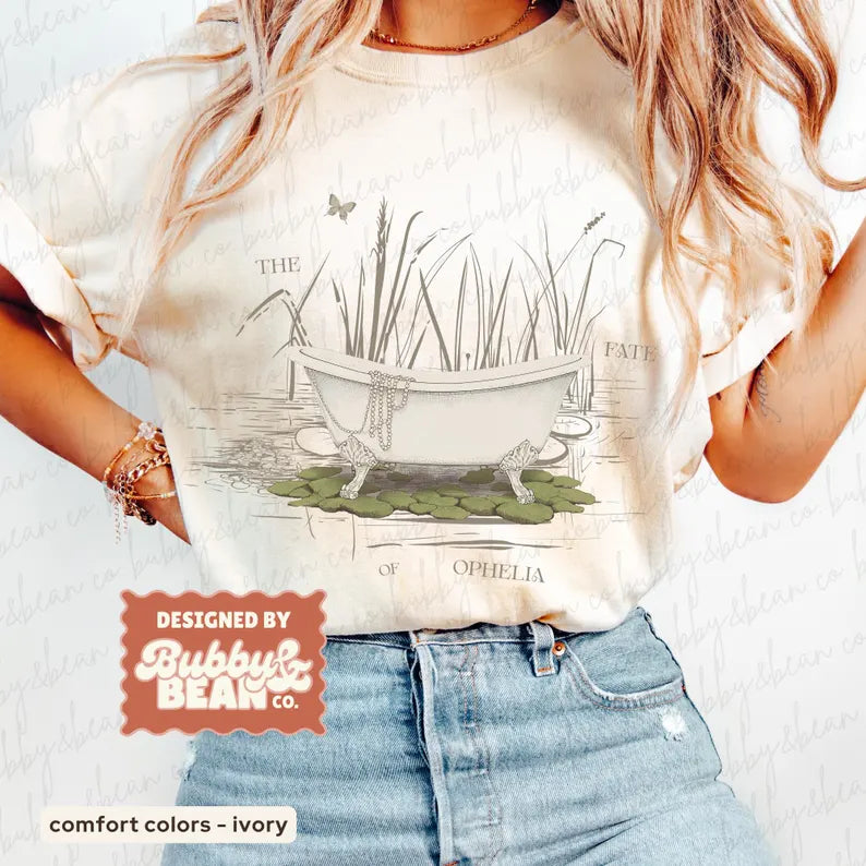 The Fate of Ophelia Vintage Style Showgirl Shirt, In My Showgirl Era, TS Inspired Graphic Tee, The Life of Ophelia, Pearls Ady Store