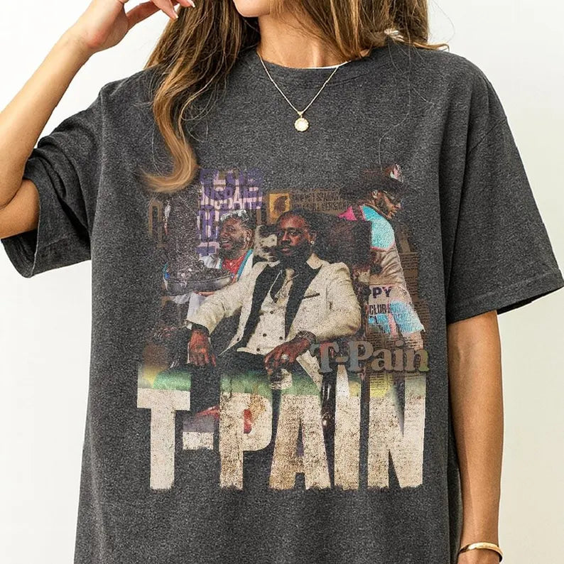 T-Pain Bootleg T-Shirt, TPain Tour TPain Tee, TPain Gift, TPain Hiphop Shirt, Tour Gift For Fan, Concert T-shirt Ady Store