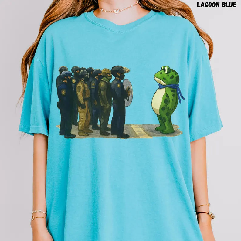 Portland Freedom Frog Anti Ice T-shirt Resistance Tee Protest Shirt Anti Trump Pro Immigration shirt Portland Frog Activist Tee No Kings Day Ady Store