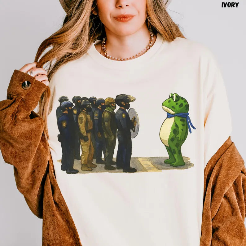 Portland Freedom Frog Anti Ice T-shirt Resistance Tee Protest Shirt Anti Trump Pro Immigration shirt Portland Frog Activist Tee No Kings Day