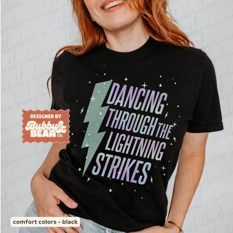 Opalite Showgirl Shirt, Dancing Through The Lightning Strikes, TS Inspired Graphic Tee, Now The Sky Is Opalite Ady Store