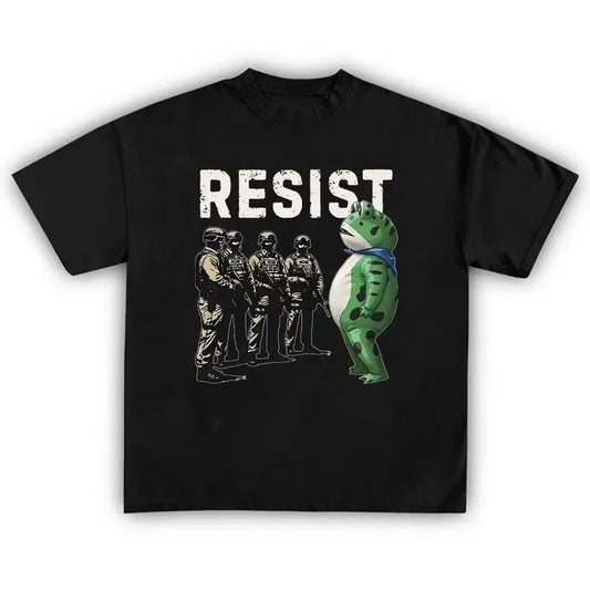 Portland Frog Resist Protest Shirt, Anti ICE Shirt, Anti Fascism Shirt, Anti Trump Shirt, Vintage Activist Shirt Ady Store
