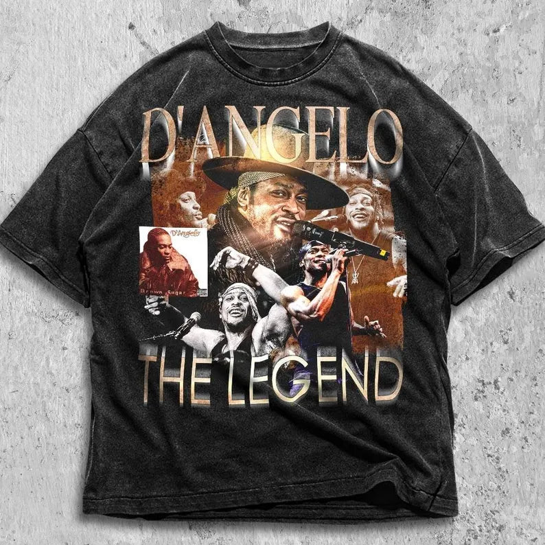 D'angelo T Shirt, Brown Sugar Tour Tee, Concert Merch, Vntg Rap Tee 90s Rnb 2000's Music, RIP Legend Music T-Shirt