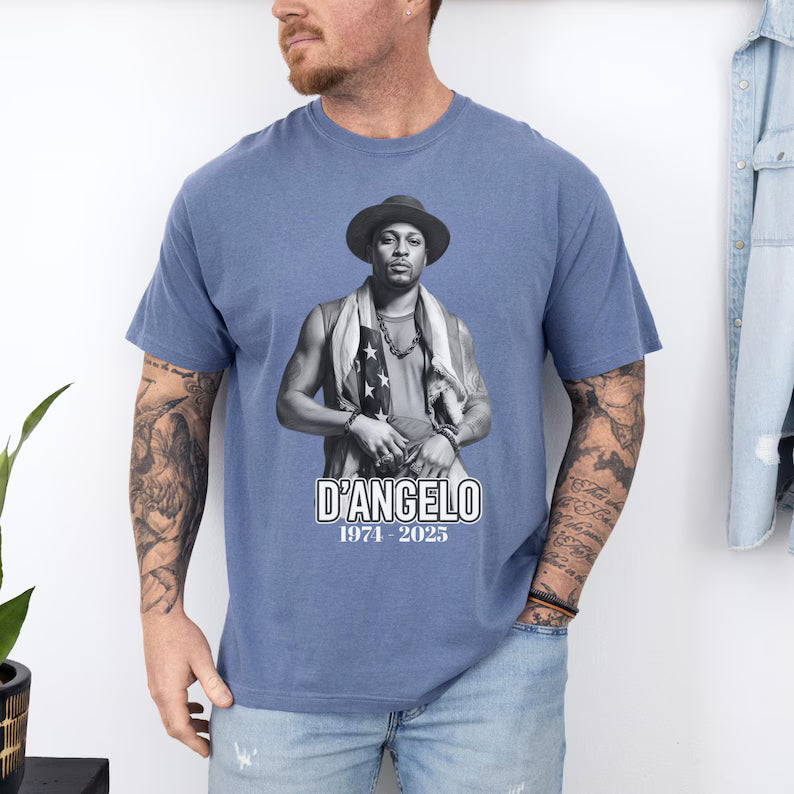 D'angelo T Shirt,Brown Sugar Tour Tee,Concert Merch,Retro Rap Tee 90s Rnb 2000's Music,RIP Legend Music T-Shirt,D'angelo Memories T Shirt Ady Store