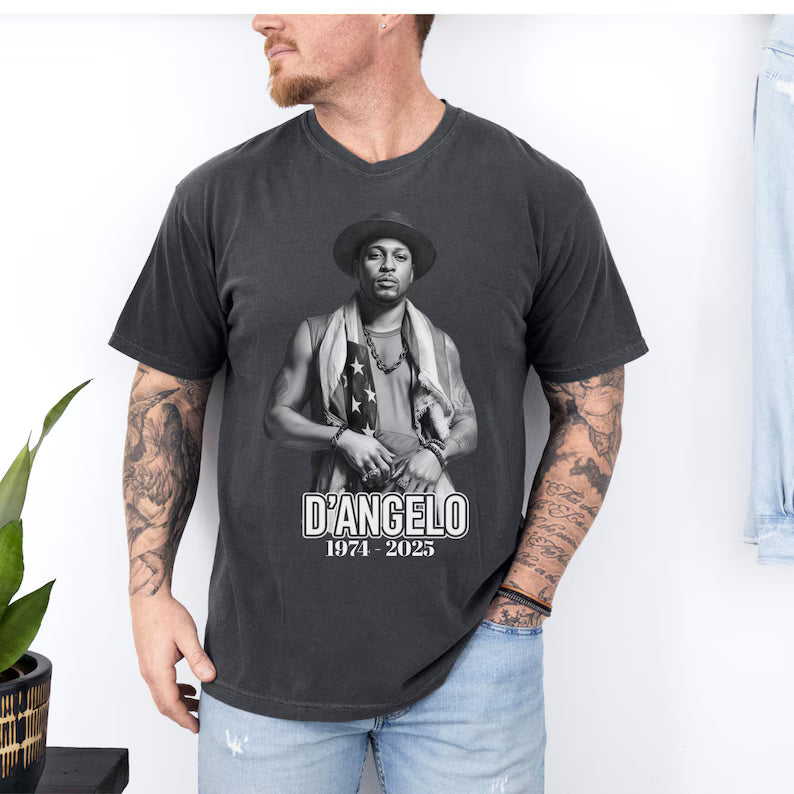 D'angelo T Shirt,Brown Sugar Tour Tee,Concert Merch,Retro Rap Tee 90s Rnb 2000's Music,RIP Legend Music T-Shirt,D'angelo Memories T Shirt Ady Store