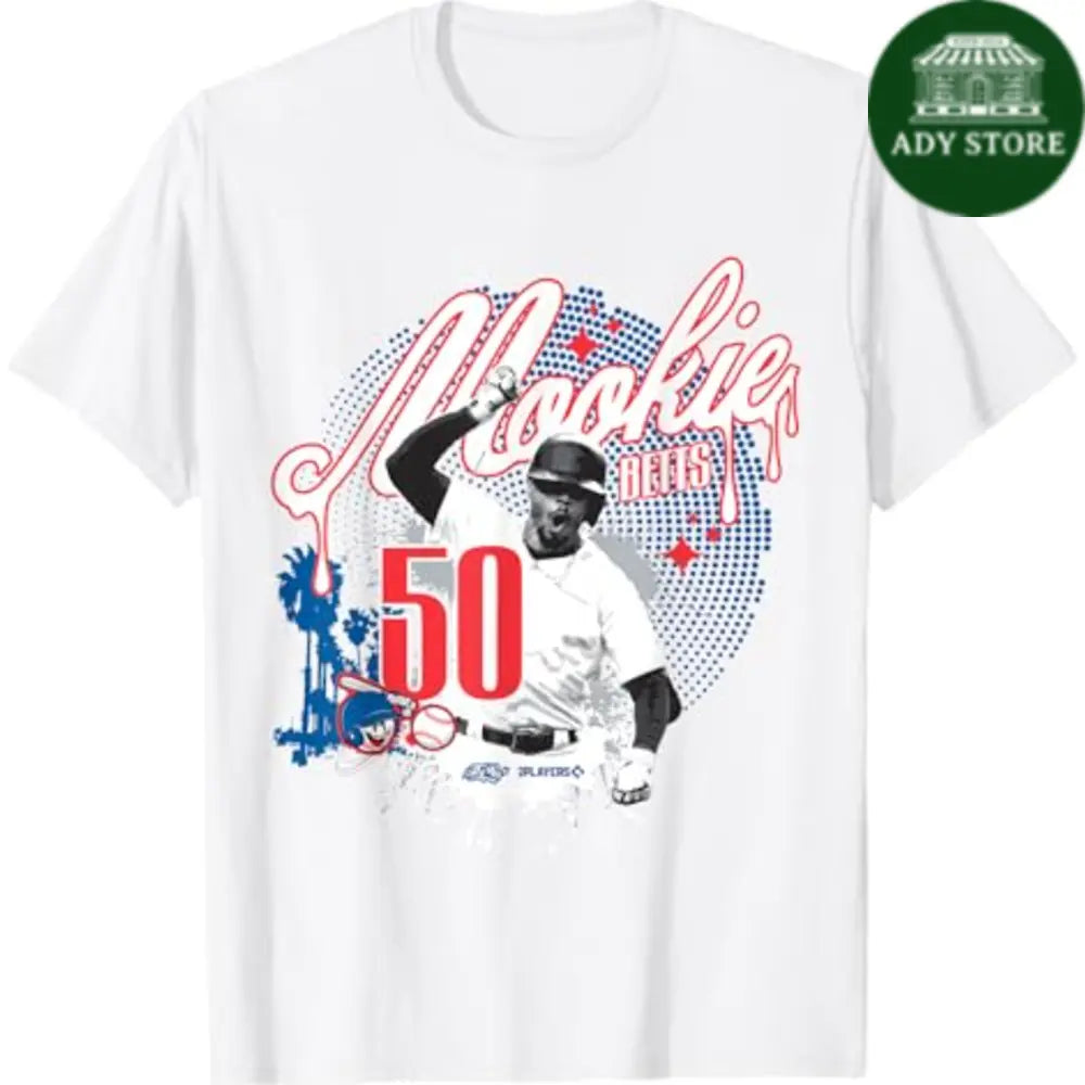 Mookie Betts Los Angeles Baseball Sket One x MLB Players T-Shirt Ady Store