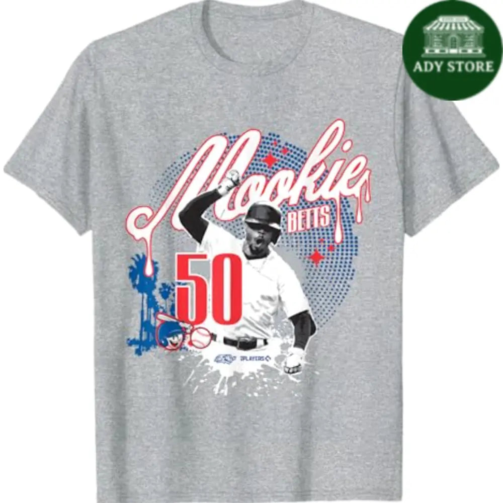 Mookie Betts Los Angeles Baseball Sket One x MLB Players T-Shirt Ady Store