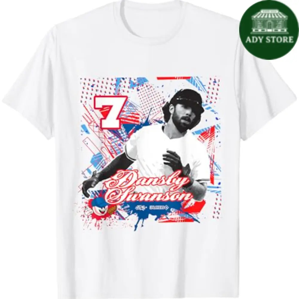 Dansby Swanson Chicago Baseball Sket One x MLB Players T-Shirt