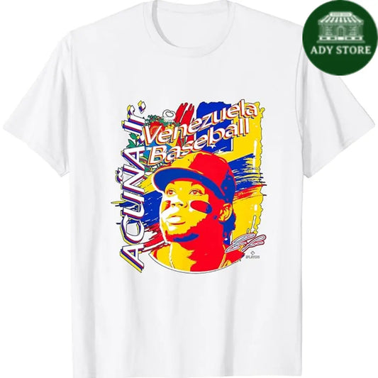 Ronald Acuna Jr. International Baseball Venezuela MLBPA T-Shirt Ady Store