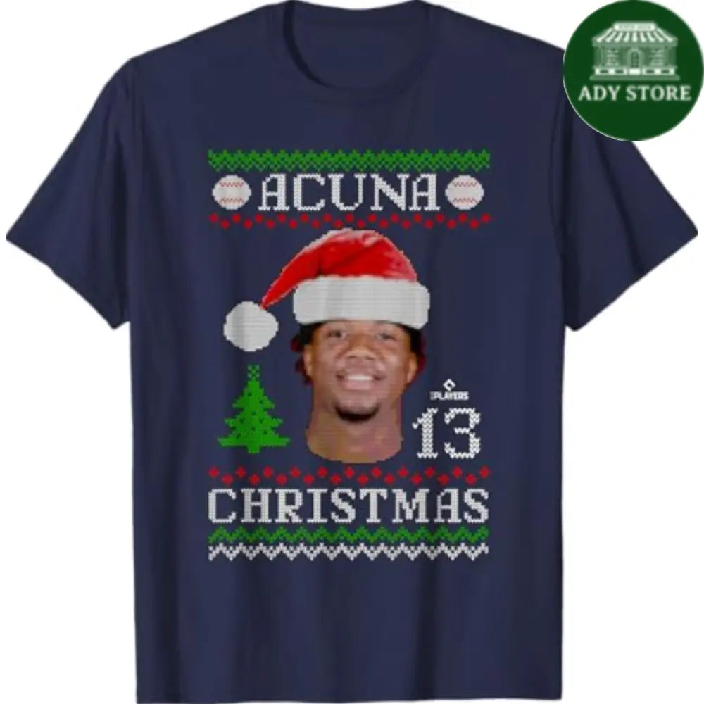 Ronald Acuna Jr. Atlanta Baseball Christmas Sweater MLBPA T-Shirt Ady Store