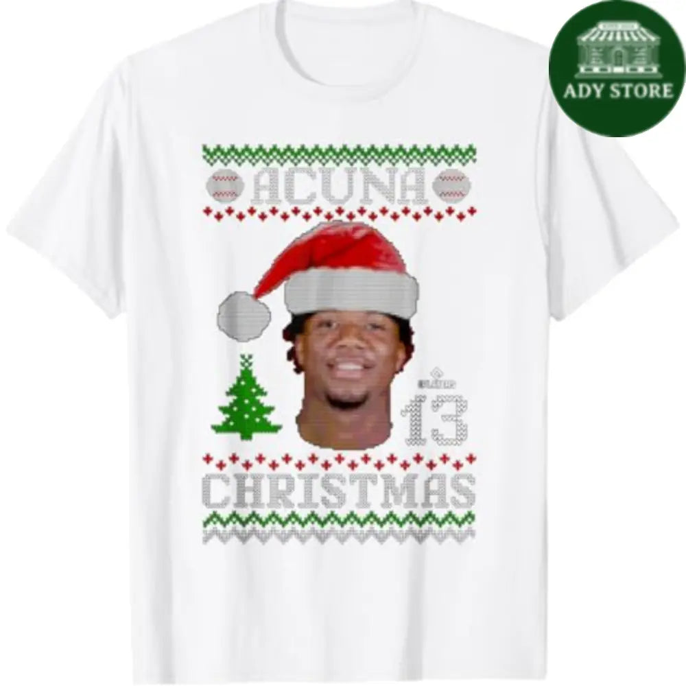 Ronald Acuna Jr. Atlanta Baseball Christmas Sweater MLBPA T-Shirt