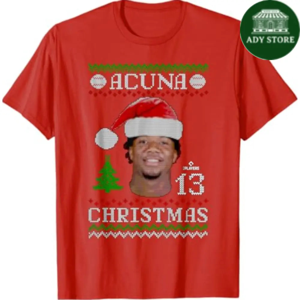 Ronald Acuna Jr. Atlanta Baseball Christmas Sweater MLBPA T-Shirt Ady Store
