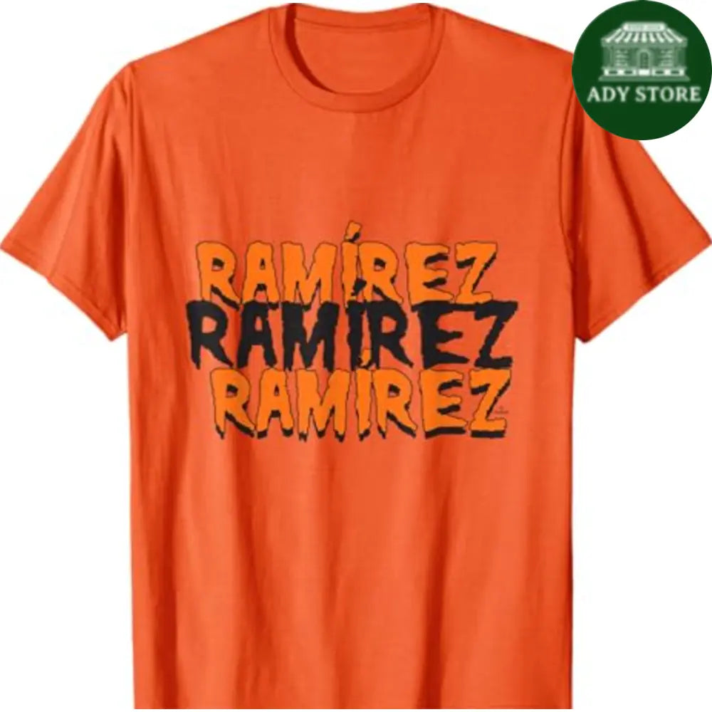 Jose Ramirez Cleveland Baseball Halloween Name MLBPA T-Shirt Ady Store