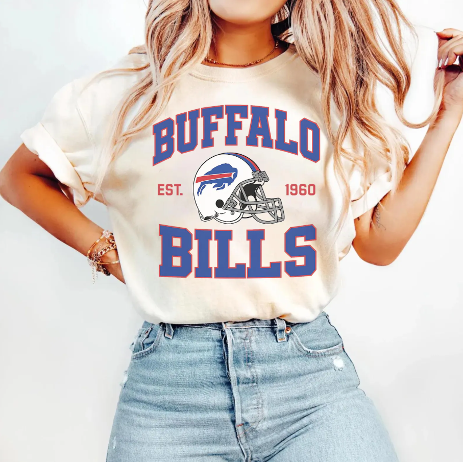 Buffalo Football Fan Shirt, Retro Game Day T-Shirt, Vintage Style 80s Tee Ady Store