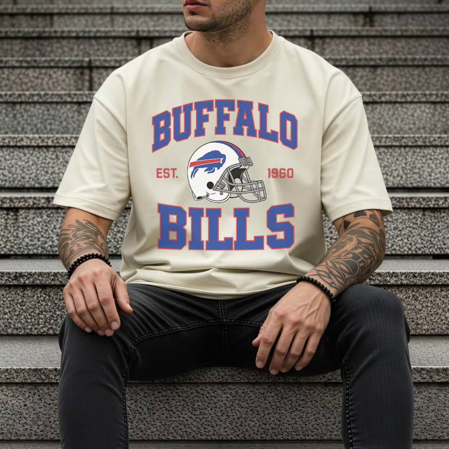 Buffalo Football Fan Shirt, Retro Game Day T-Shirt, Vintage Style 80s Tee Ady Store